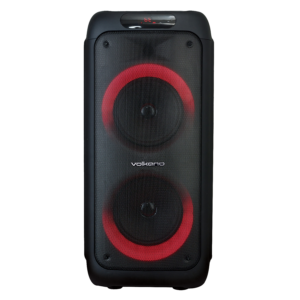 Volkano Helios Series Dual 8" Party Speaker + Micr & Light Effects