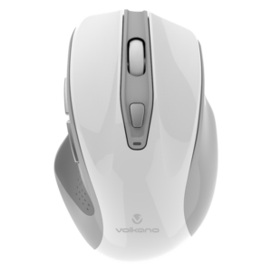 Volkano Aurum Series Rechargeable BT+2.4ghz Mouse - White
