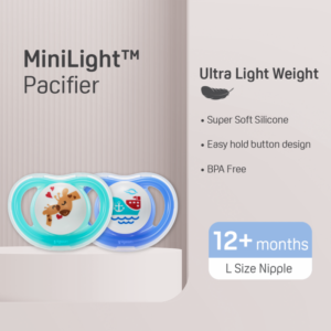 Pigeon - MINI LIGHT PACIFIER L 2PC (BOY)