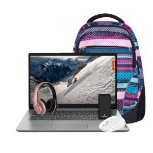Lenovo Intel Celeron 15,6" FHD ,8GB/256GB PCIe NVMe SSD Win11H(Bag+Mouse+Headphone+Powerbank)Pink