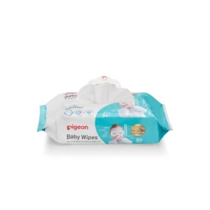Pigeon - BABY WIPES 80'S 100% WATER REFILL PACK
