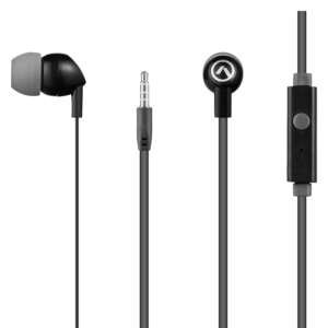 Amplify Pro Vibe series earphones with Mic Black and Grey