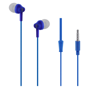 Pro Bass Genesis series Packaged Aux earphone No Microphone- Royal Blue
