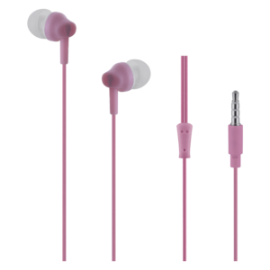 Pro Bass Genesis series Packaged Aux earphone No Microphone- Pink